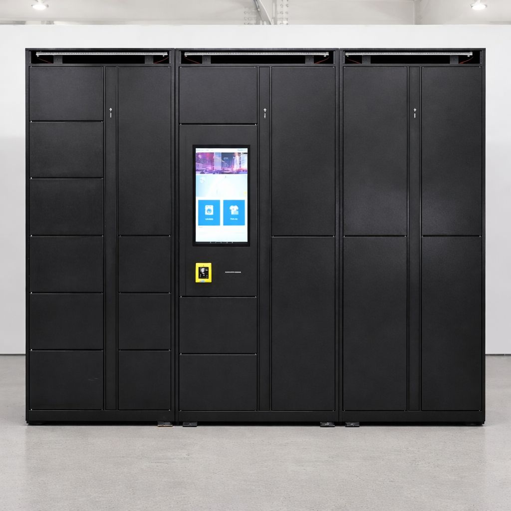ReadyLockers smart locker with touchscreen interface