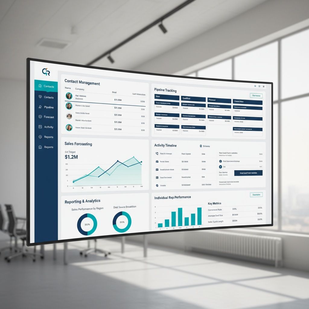 CRM Pro Dashboard - Contact management and sales pipeline tracking