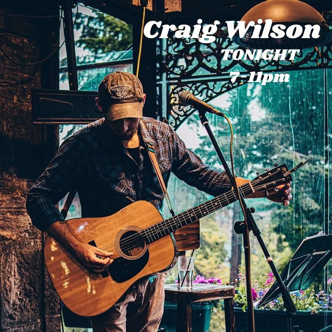 Craig Wilson performing acoustic set at The Castle Tavern