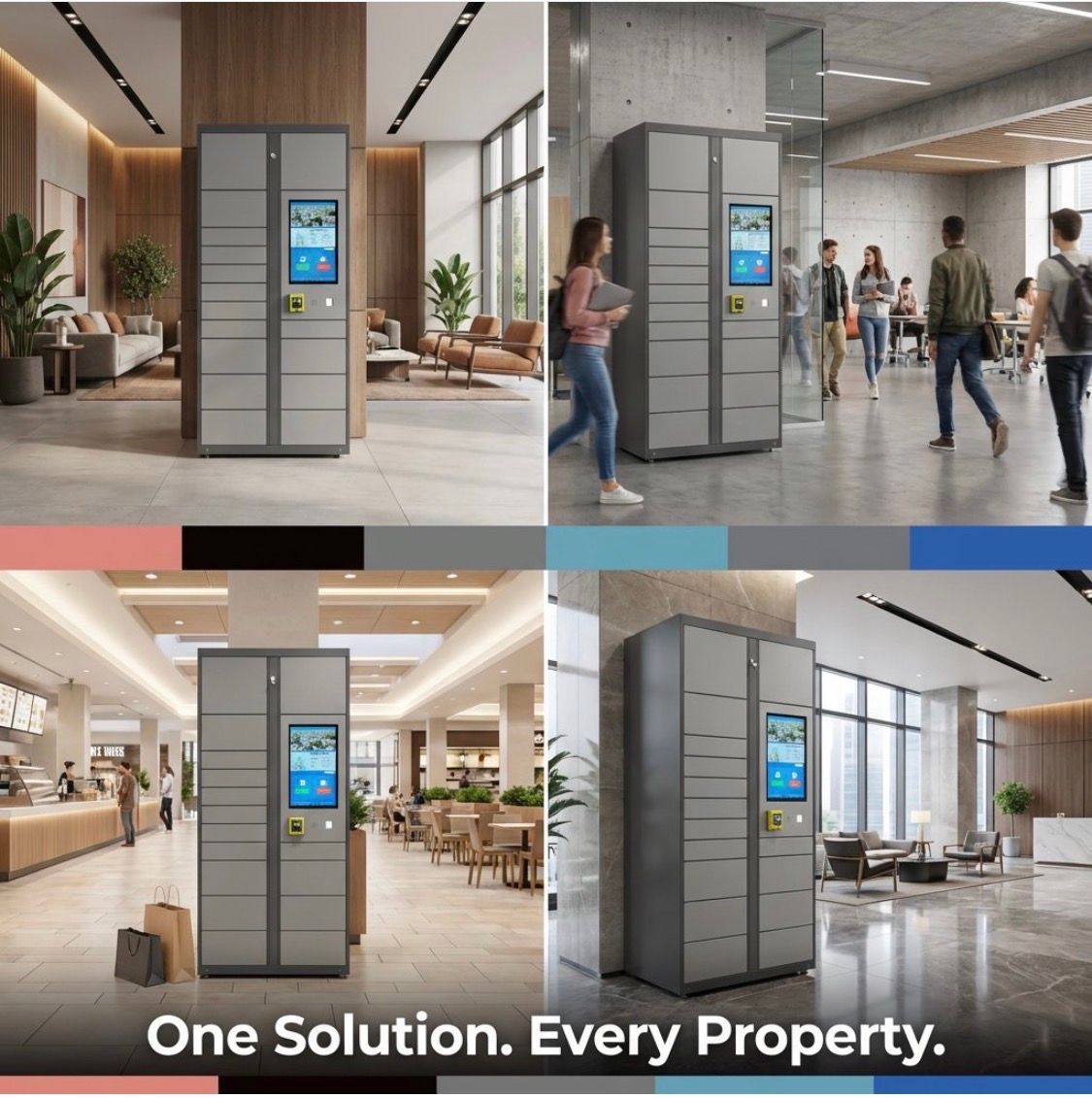 ReadyLockers in different property environments - One Solution, Every Property