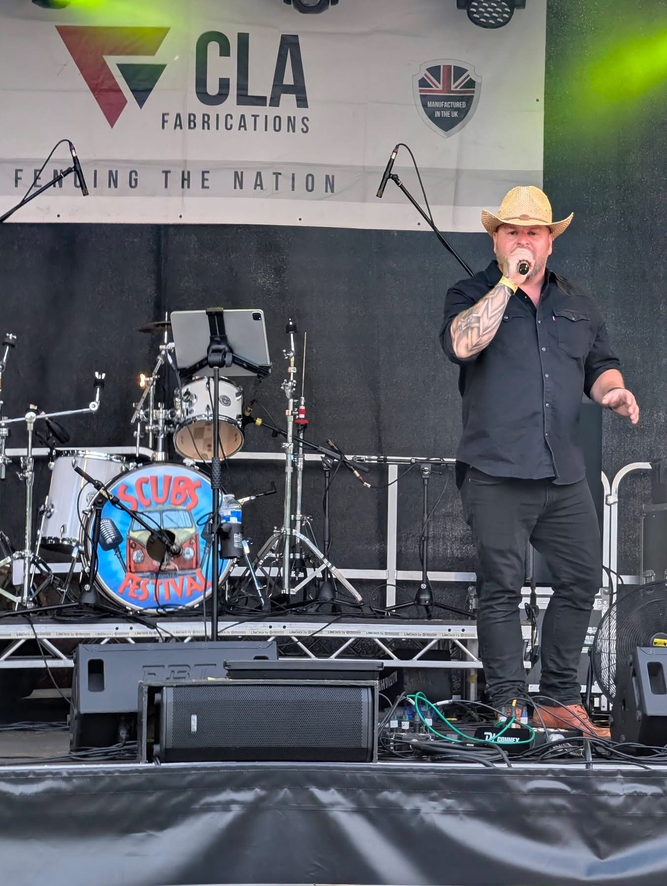 WAGGA performing on the dedicated festival stage at Scubs Music Festival