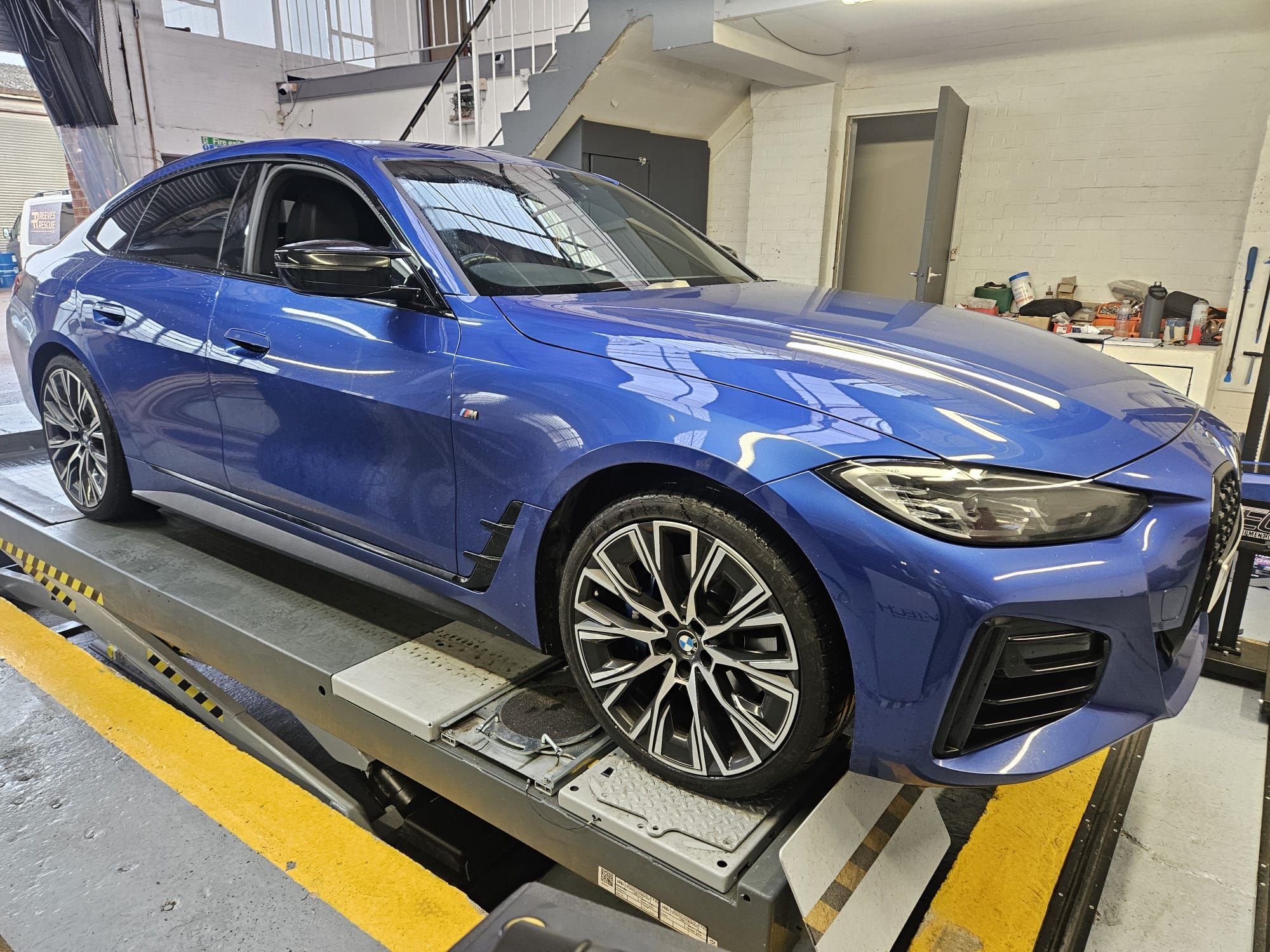 BMW in workshop