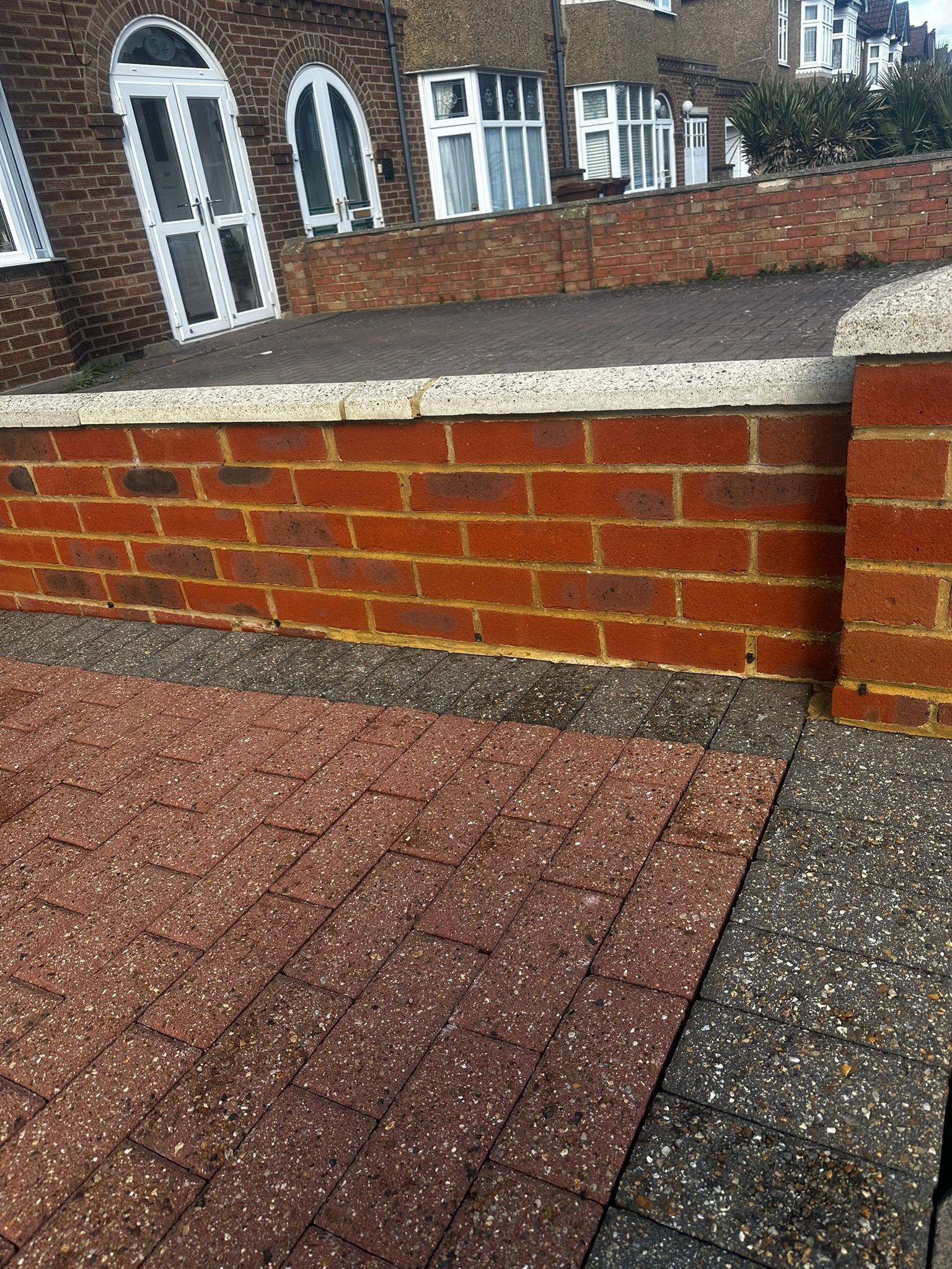 Completed driveway restoration showing clean block paving