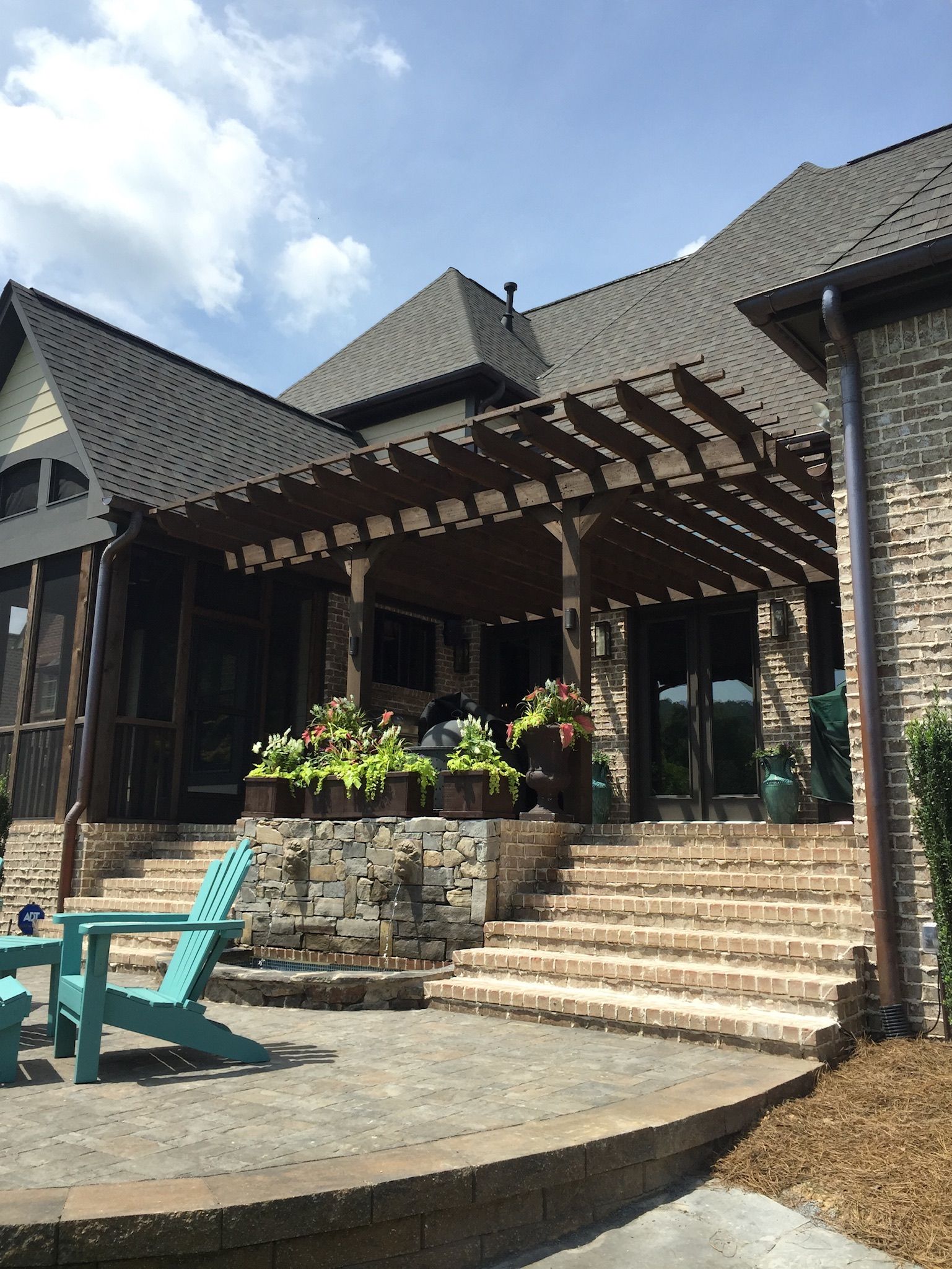 Pergola & Stone Patio