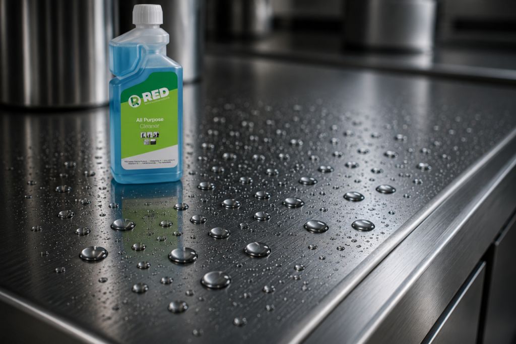 RED All Purpose Cleaner in professionele keuken