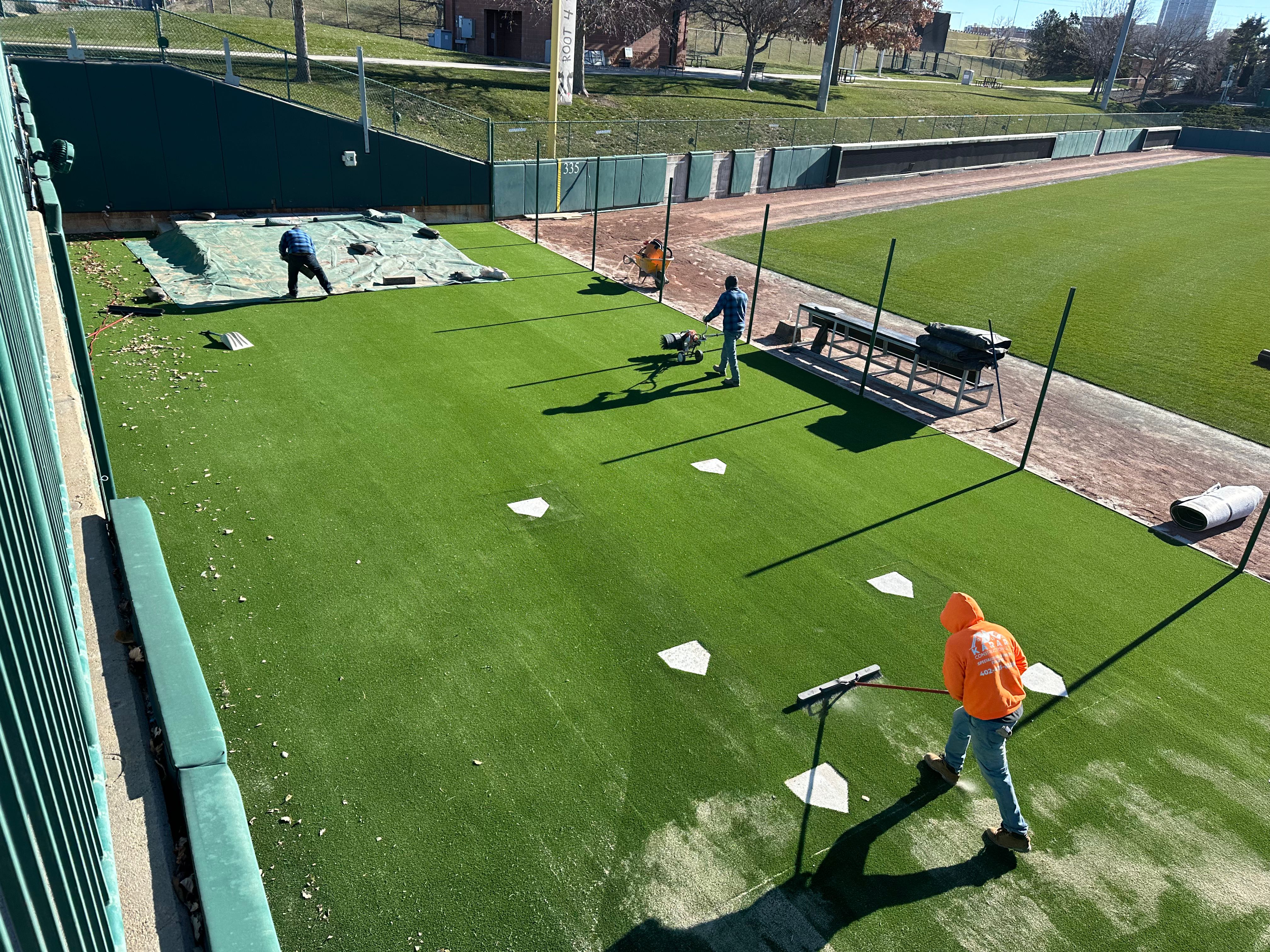 Haymarket Park turf installation