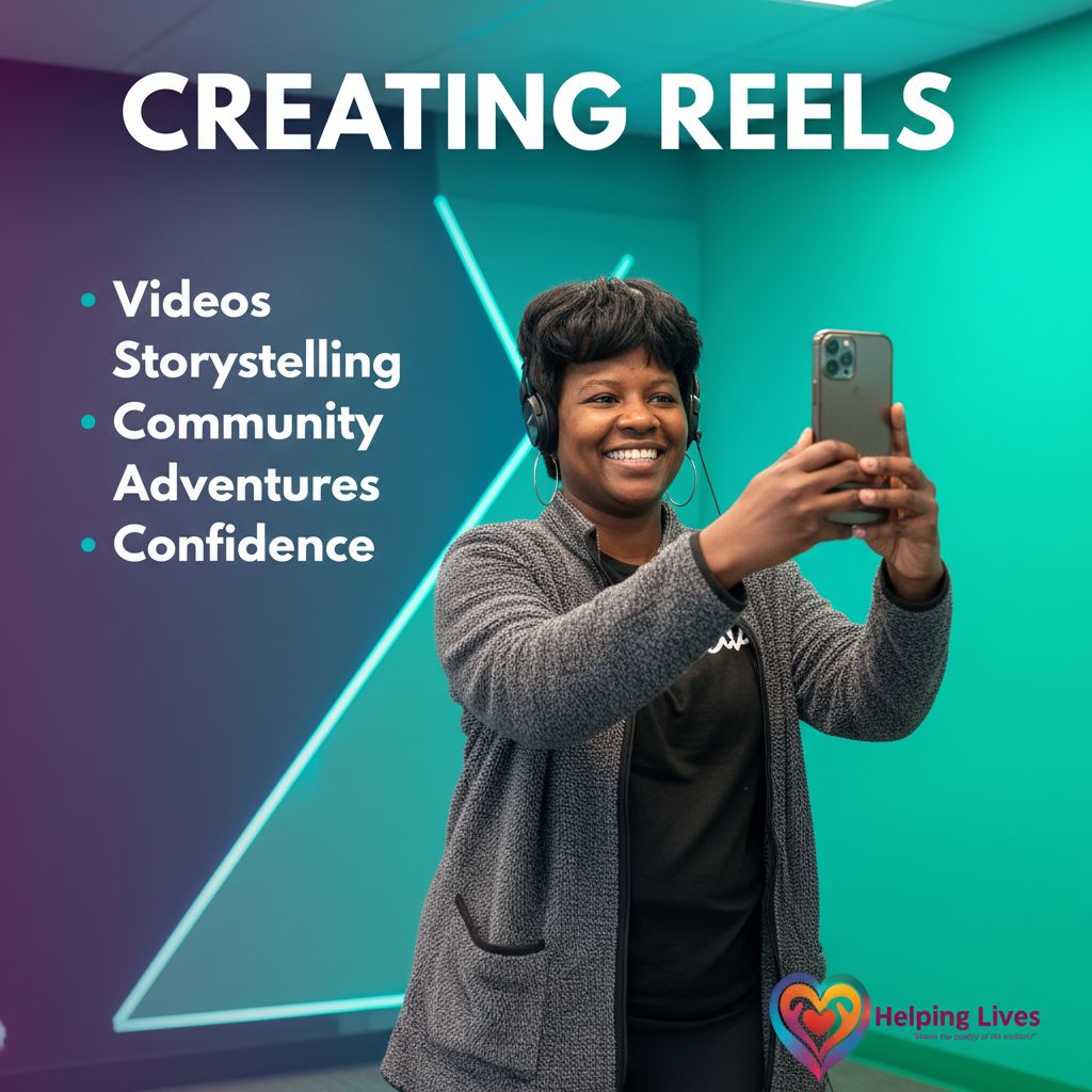 Creating Reels at Helping Lives