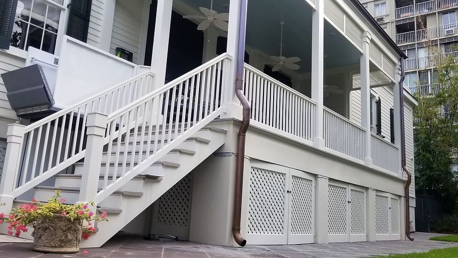 Porch built by VORA Exteriors