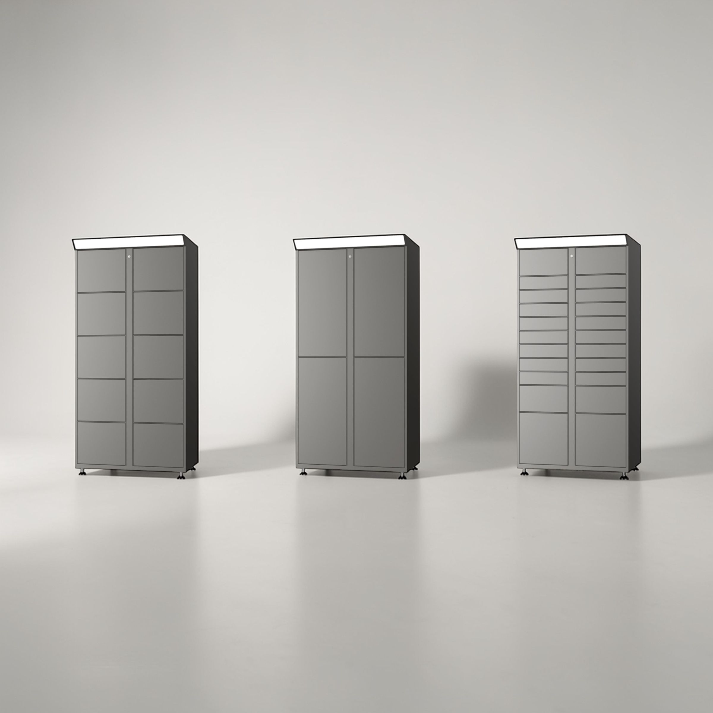 ReadyLockers different compartment sizes