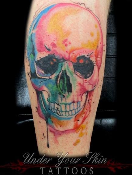 Watercolor Skull II