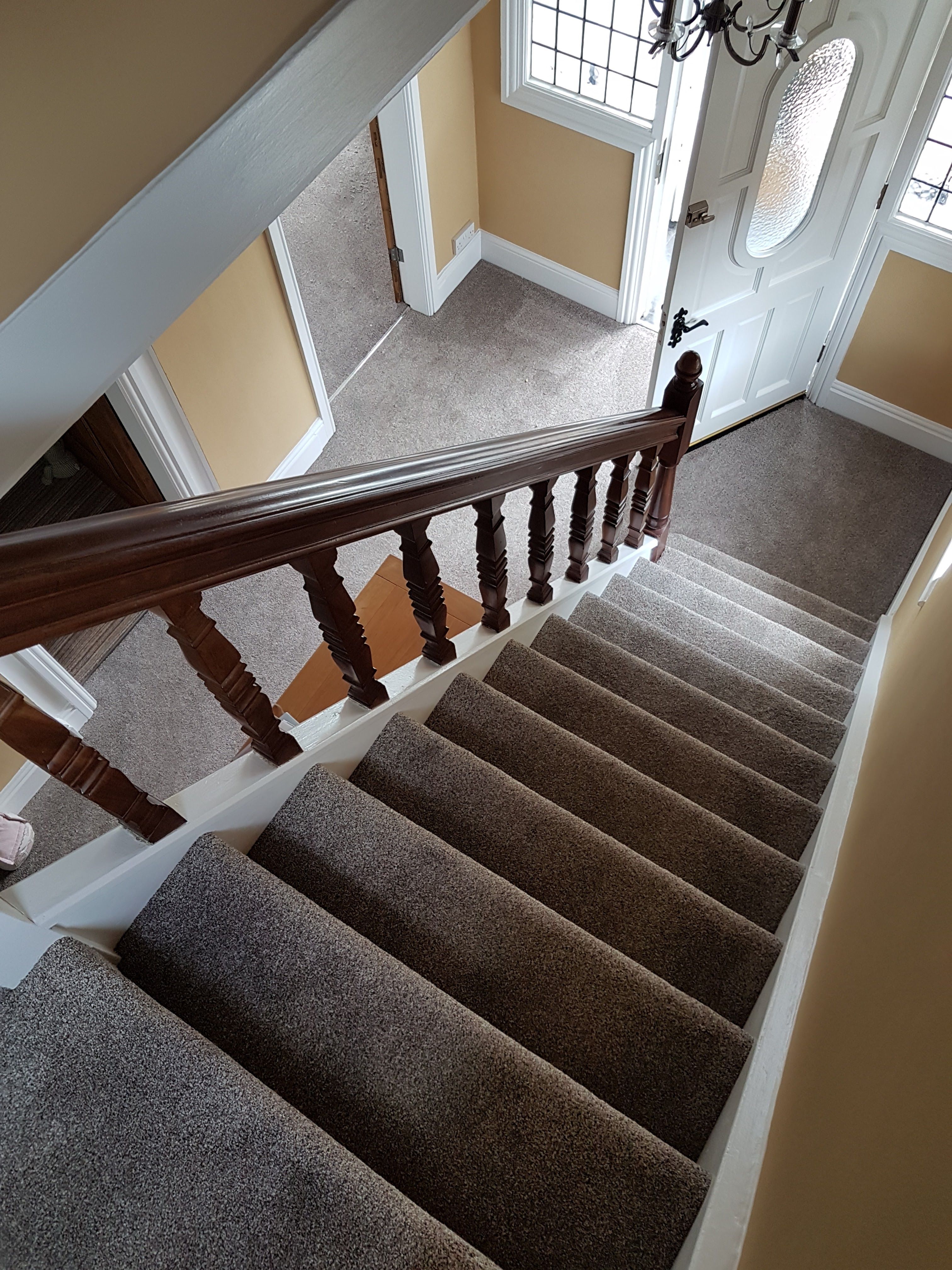 Staircase transformation with new carpet