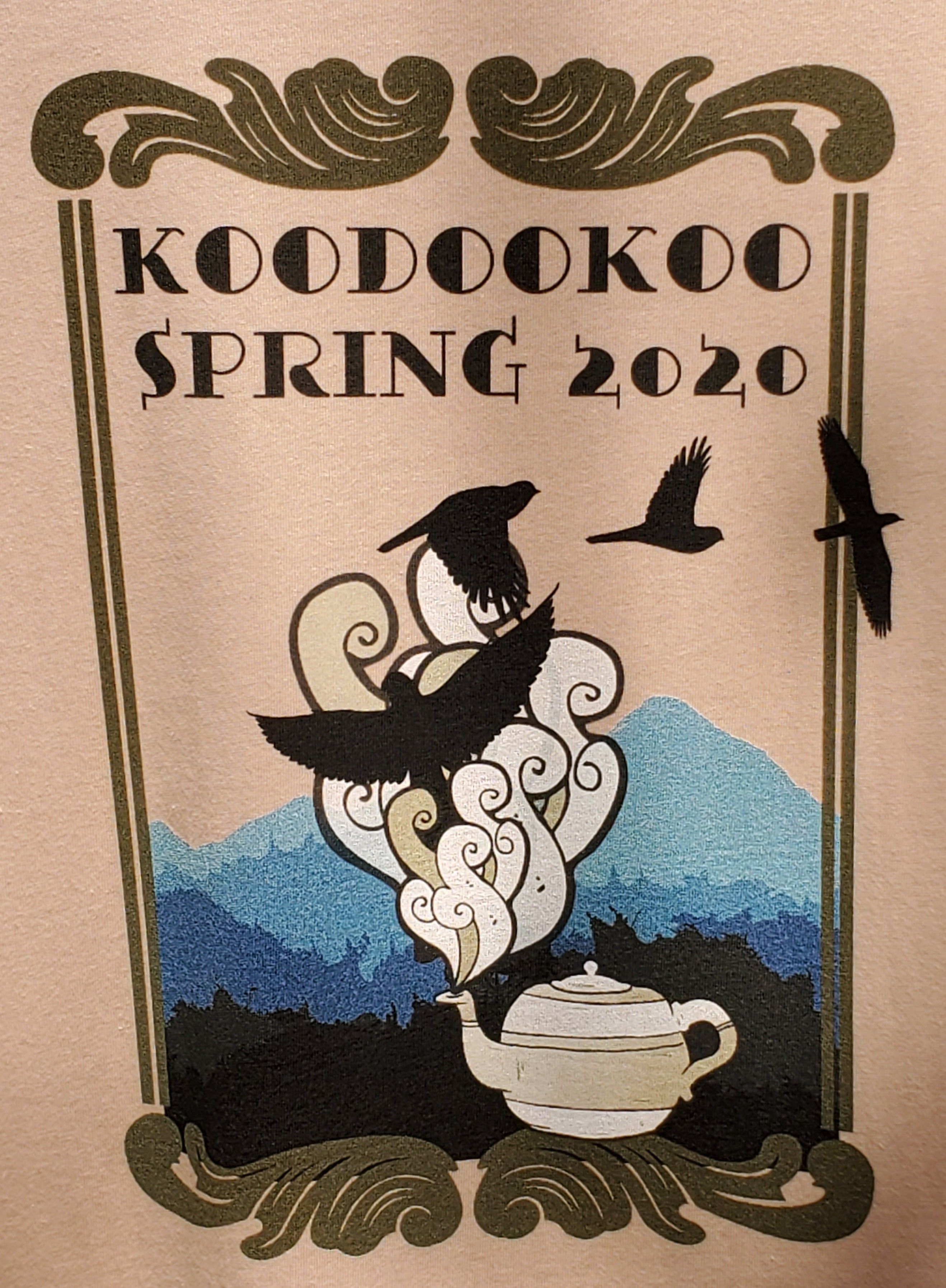 Custom Koodookoo band artwork and logo design by FUNK'S Printable Planet Austin TX