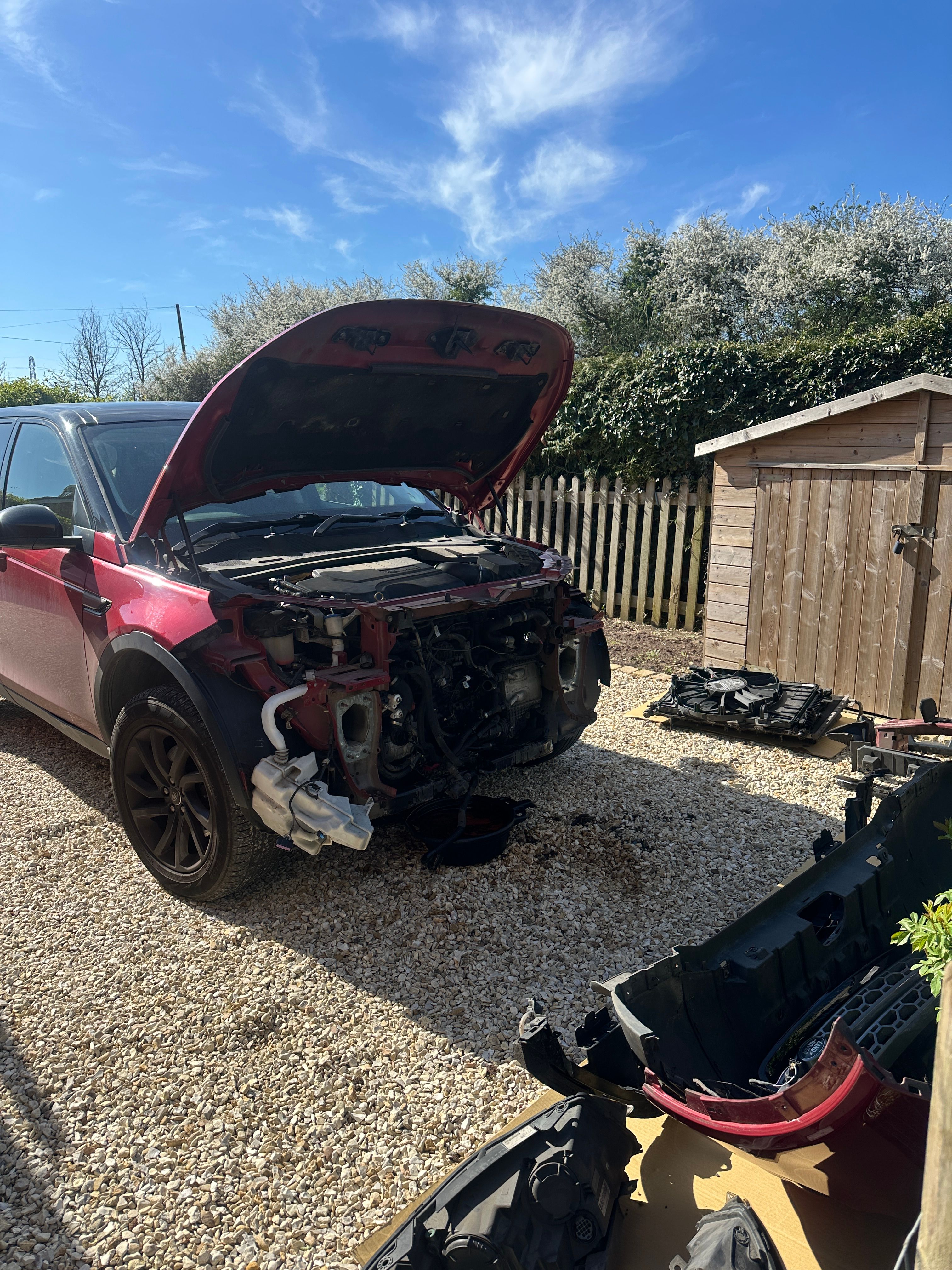 Turbo coolant system repair on 2019 Discovery Sport - mobile mechanic Gloucestershire
