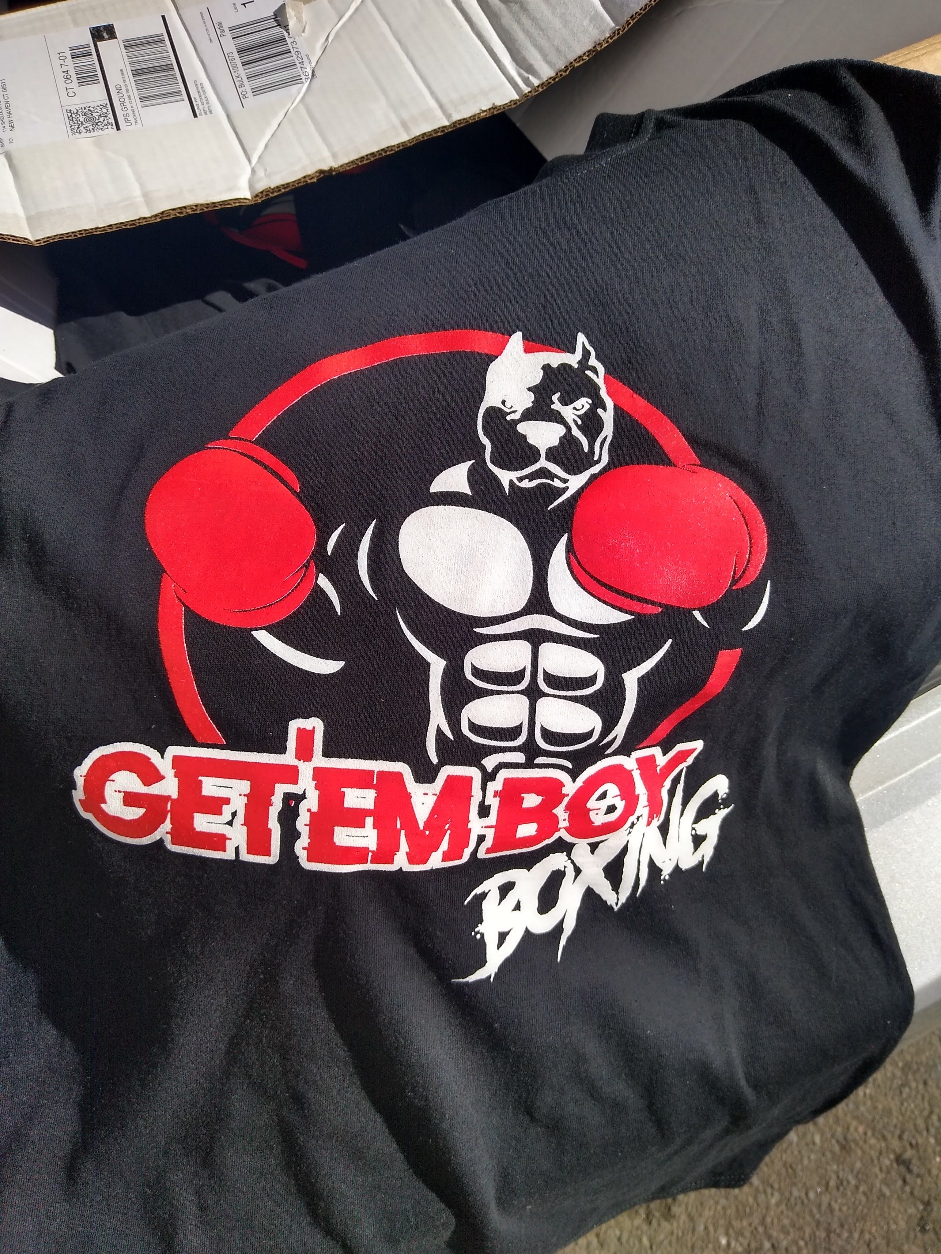 Get Em Boy Boxing custom t-shirt
