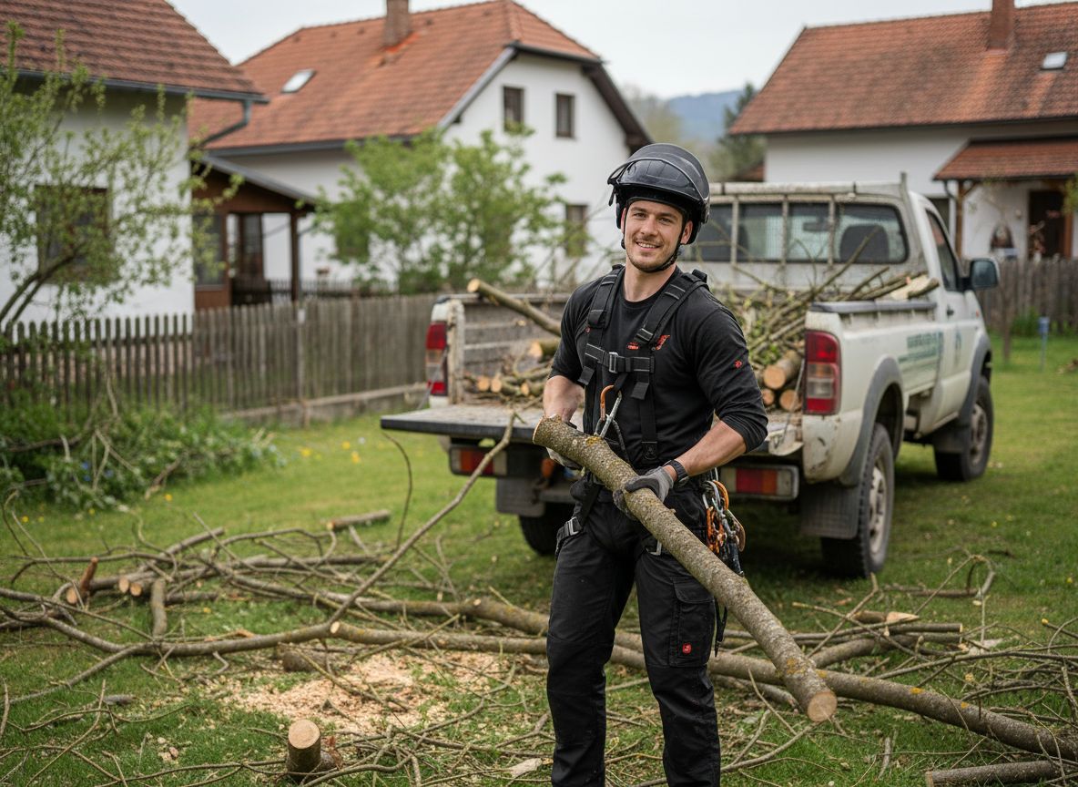Čiščenje in nalaganje vej