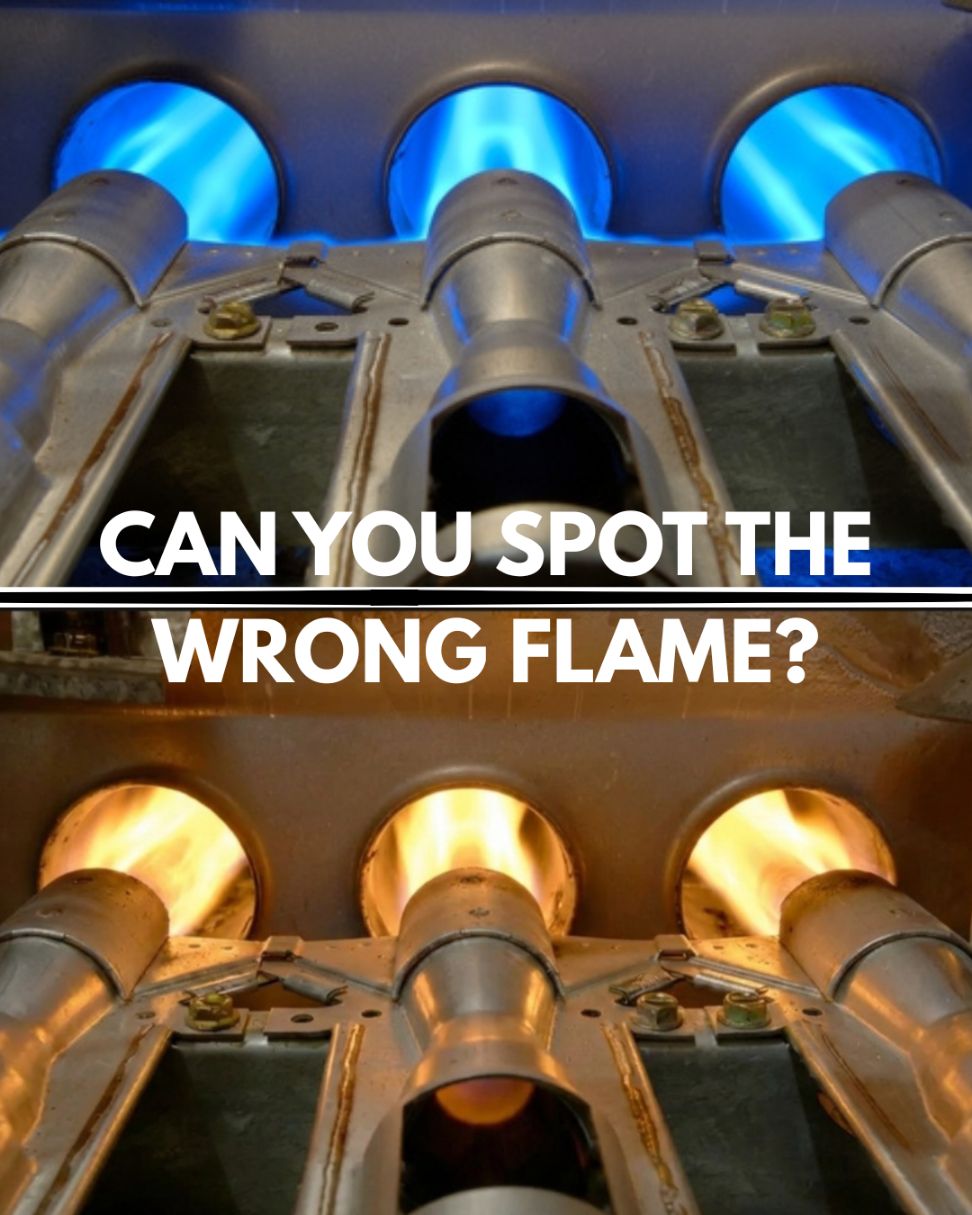 Proper vs improper furnace flame color