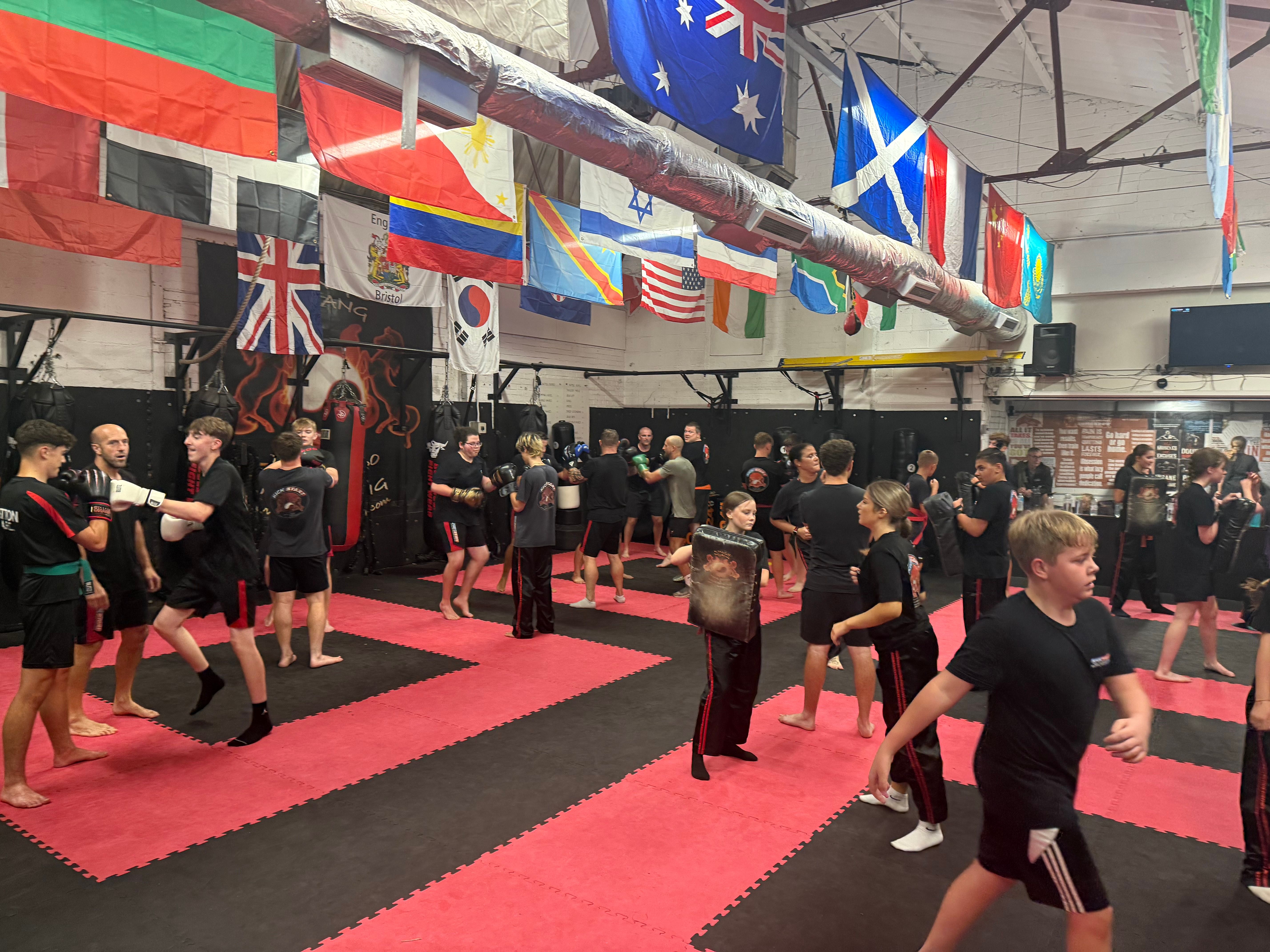 Kick Start students training together