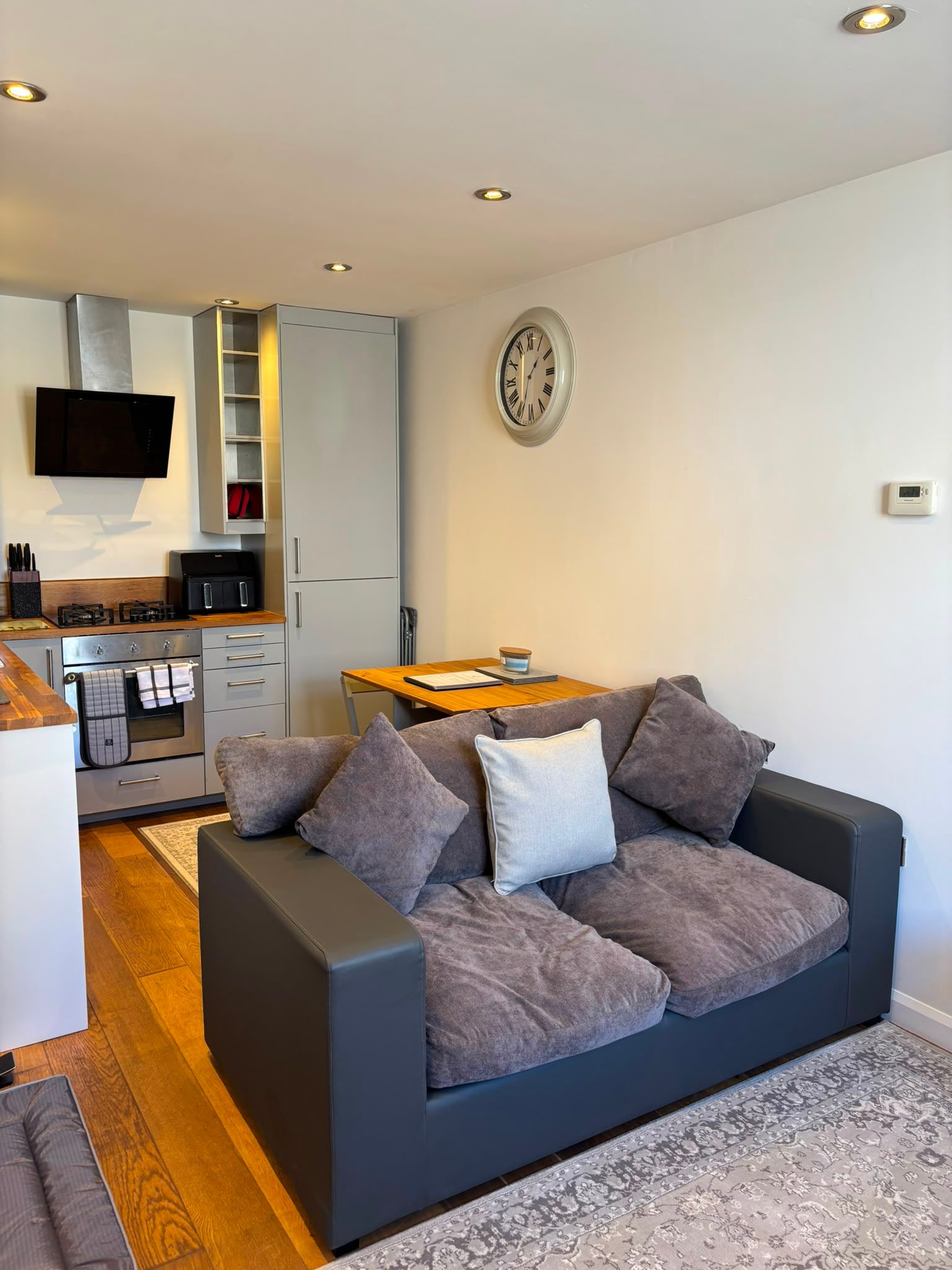 Open-plan living and kitchen