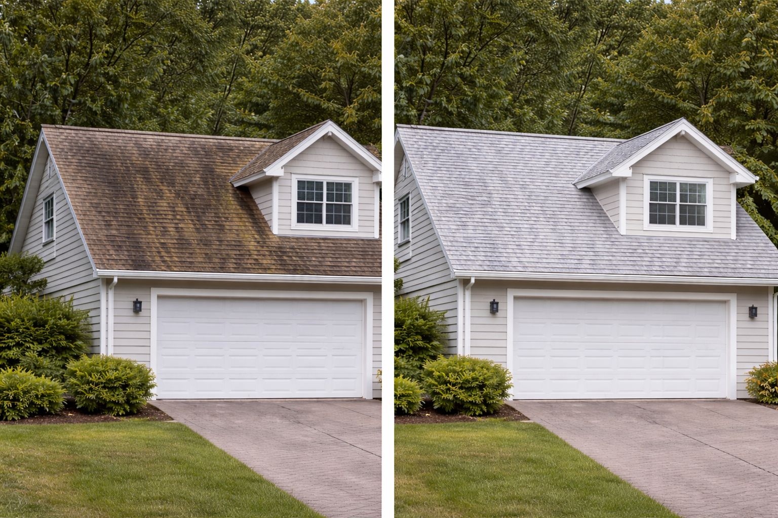 Roof cleaning transformation