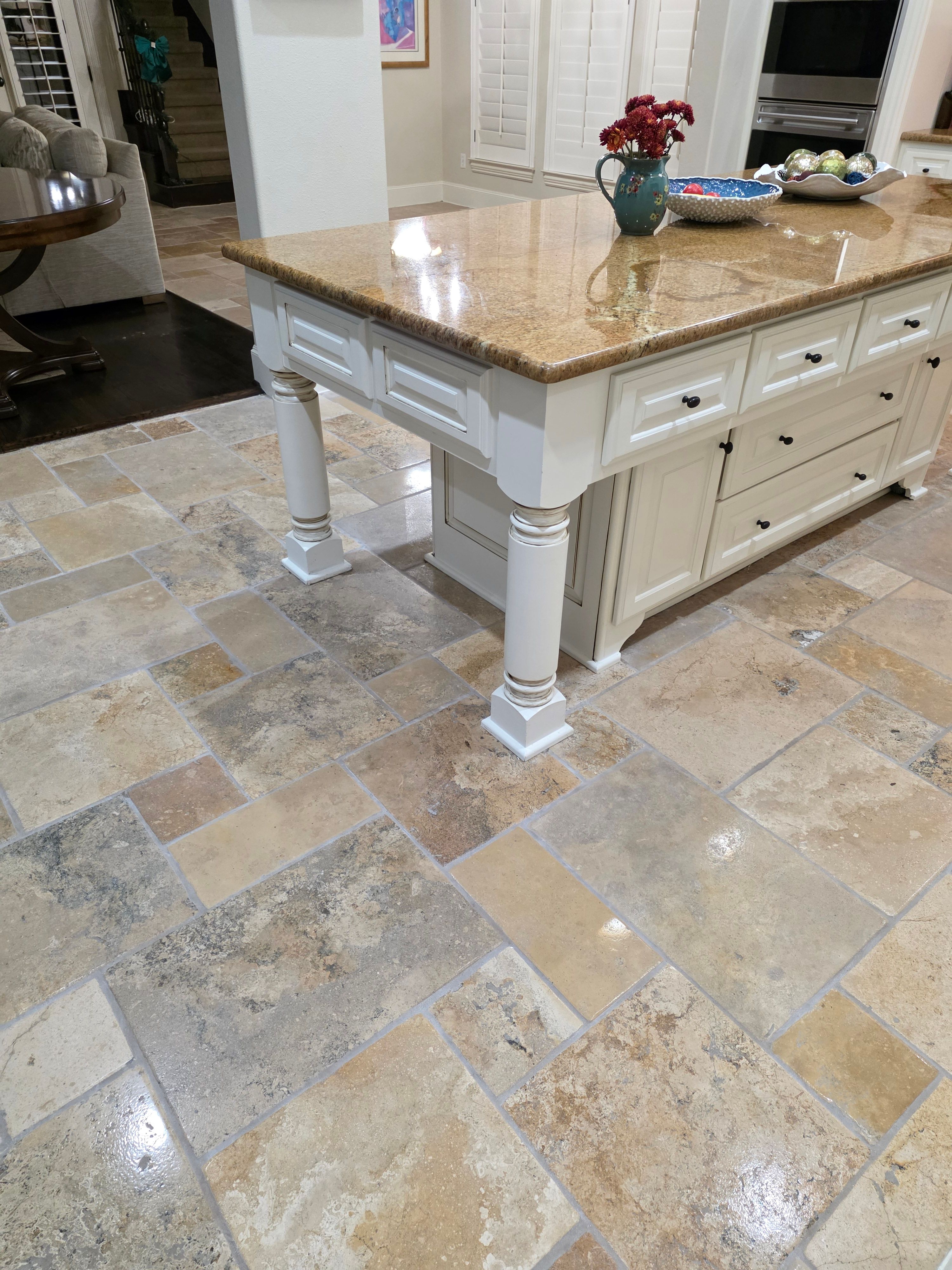 Tumbled Travertine Floor