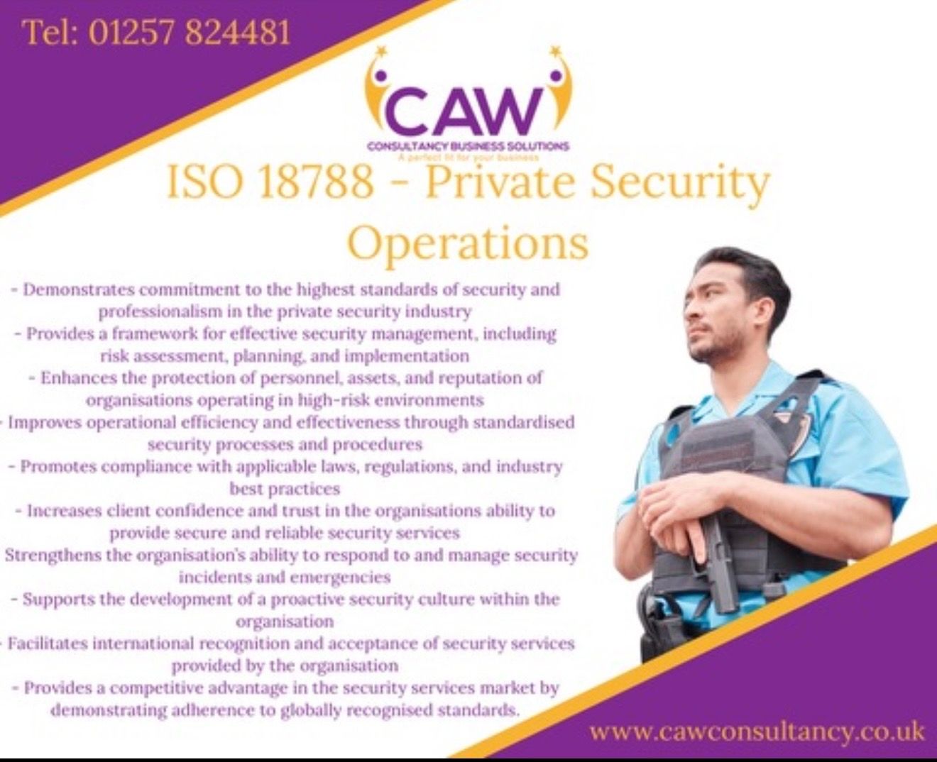 ISO 18788 Security Operations Management - CAW Consultancy