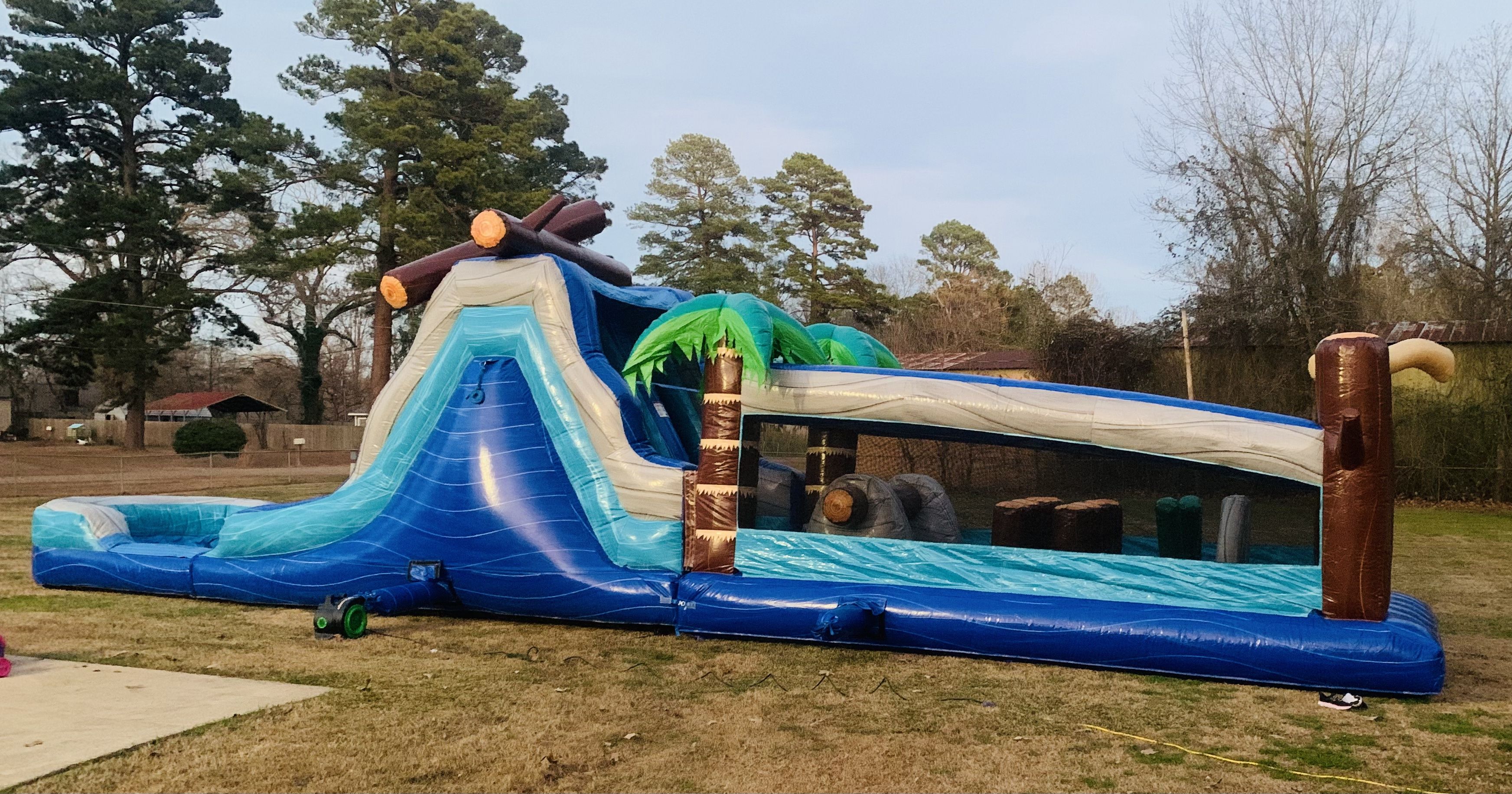 Log Jam Lagoon obstacle course rental