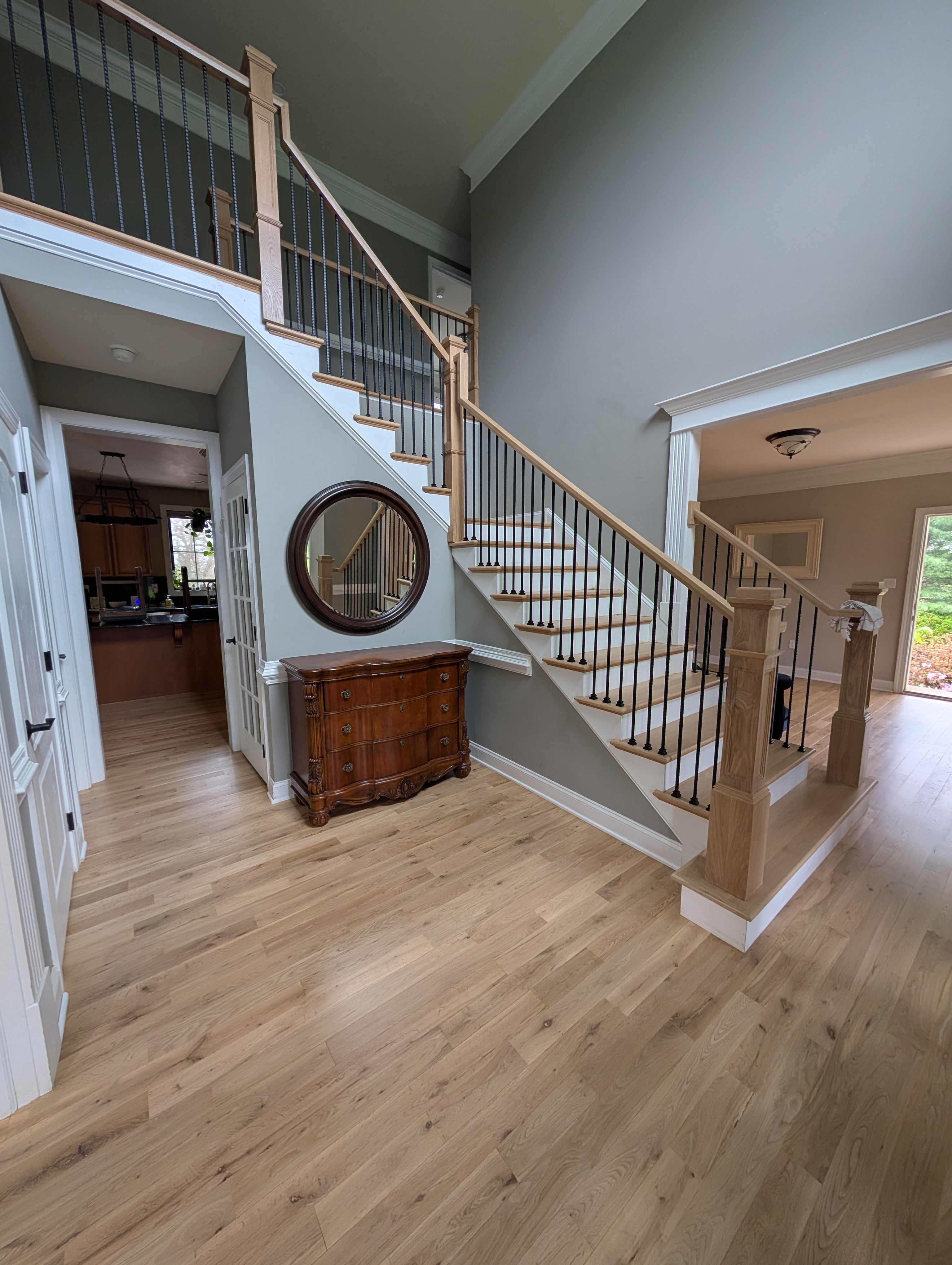 Handrail refinishing and staircase work