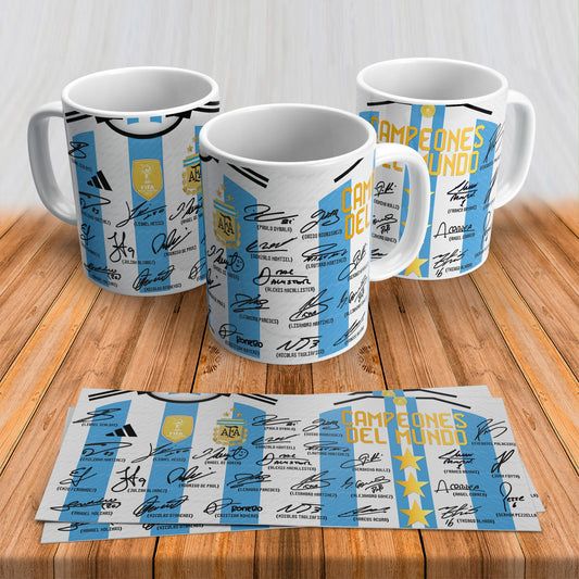 Argentina World Champions 2022 custom sublimation ceramic mug 11oz — Special edition personalized gift