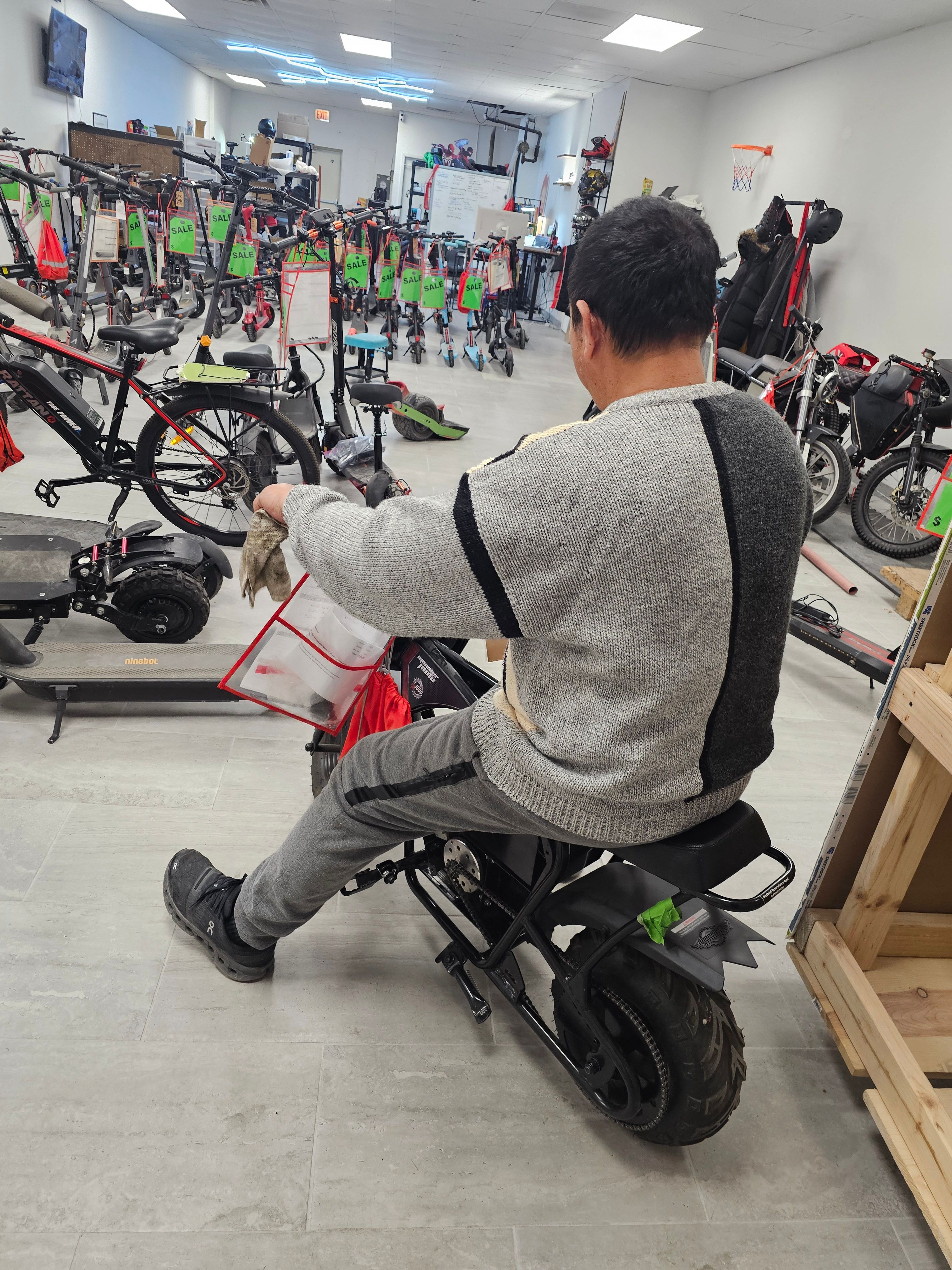 Luis at It's Electric Chicago showroom