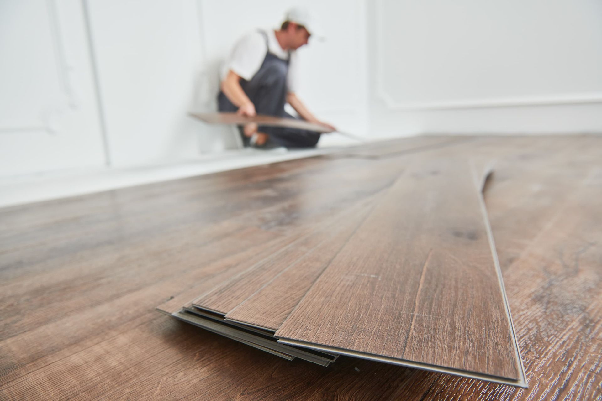 Wood floor installation
