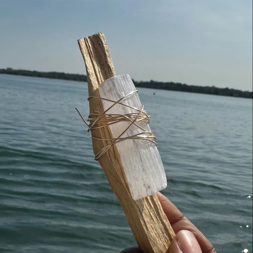 Selenite and Palo Santo Cleansing Stick
